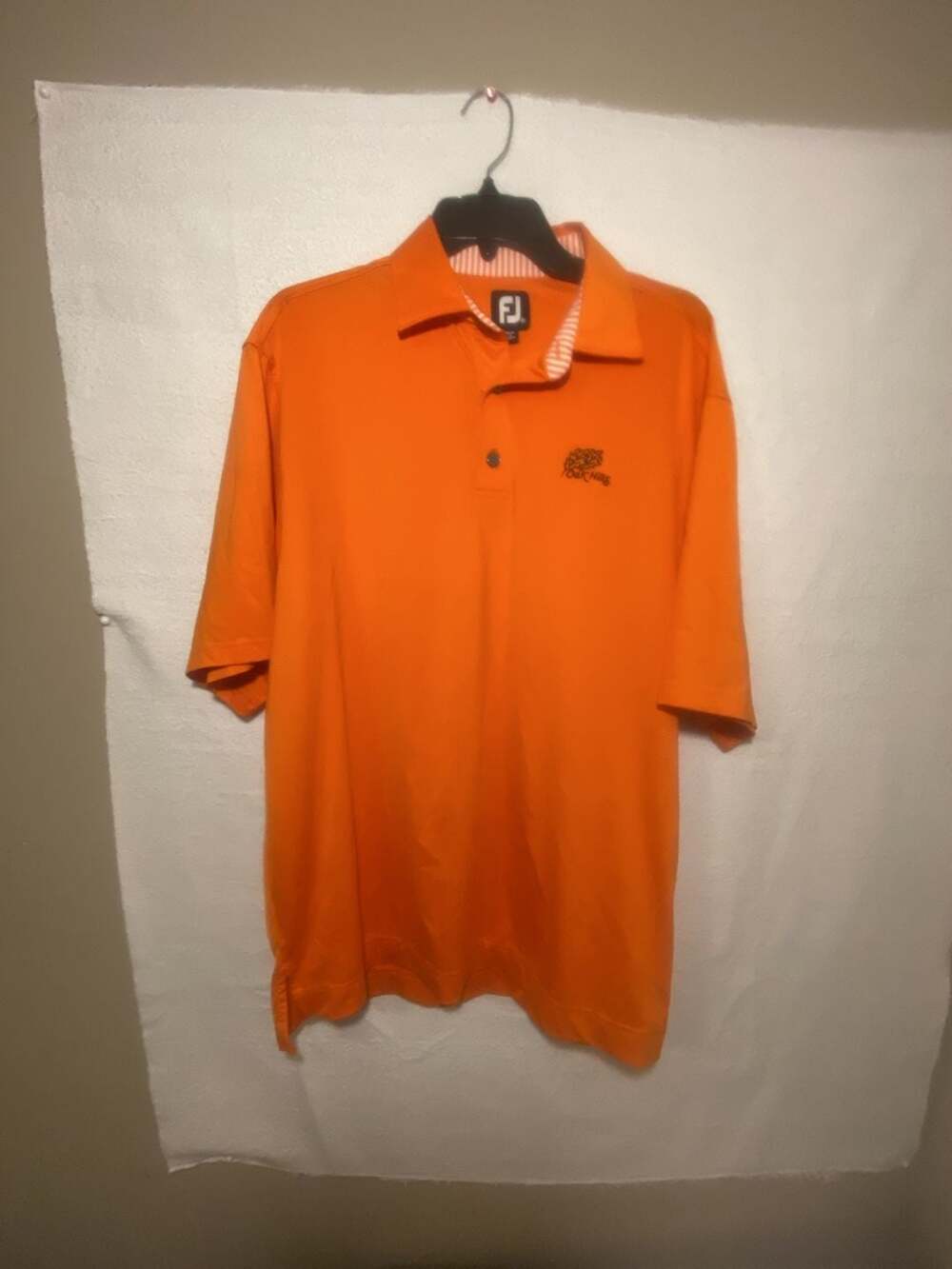 FootJoy Oak Hills Golf Club Embroidered Orange Performance Polo Shirt